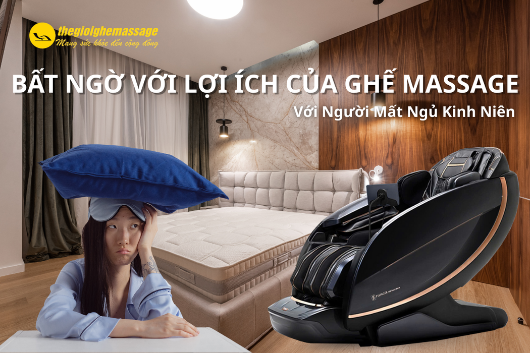 Bất Ngờ Với Lợi Ích Của Ghế Massage Với Người Mất Ngủ Kinh Niên