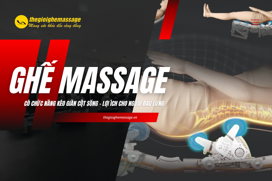 Ghế Massage Có Chức Năng Kéo Giãn Cột Sống – Lợi Ích Cho Người Đau Lưng
