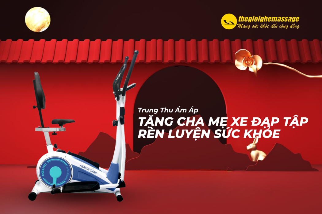 Trung Thu Ấm Áp: Tặng Cha Mẹ Xe Đạp Tập Rèn Luyện Sức Khỏe