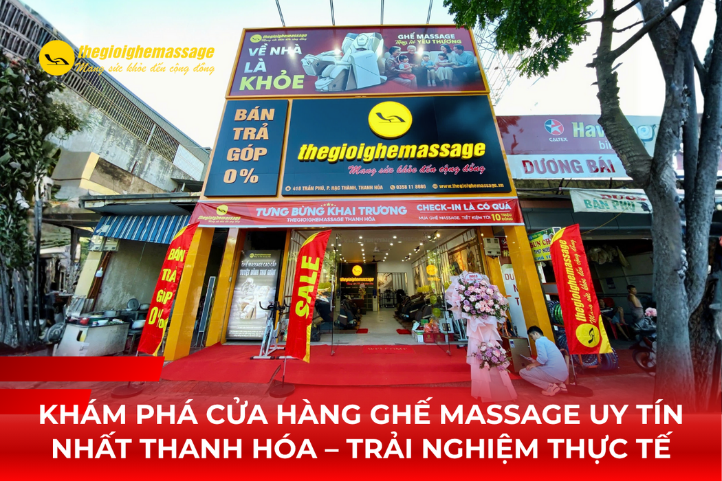 Khám Phá Cửa Hàng Ghế Massage Uy Tín Nhất Thanh Hóa – Trải Nghiệm Thực Tế