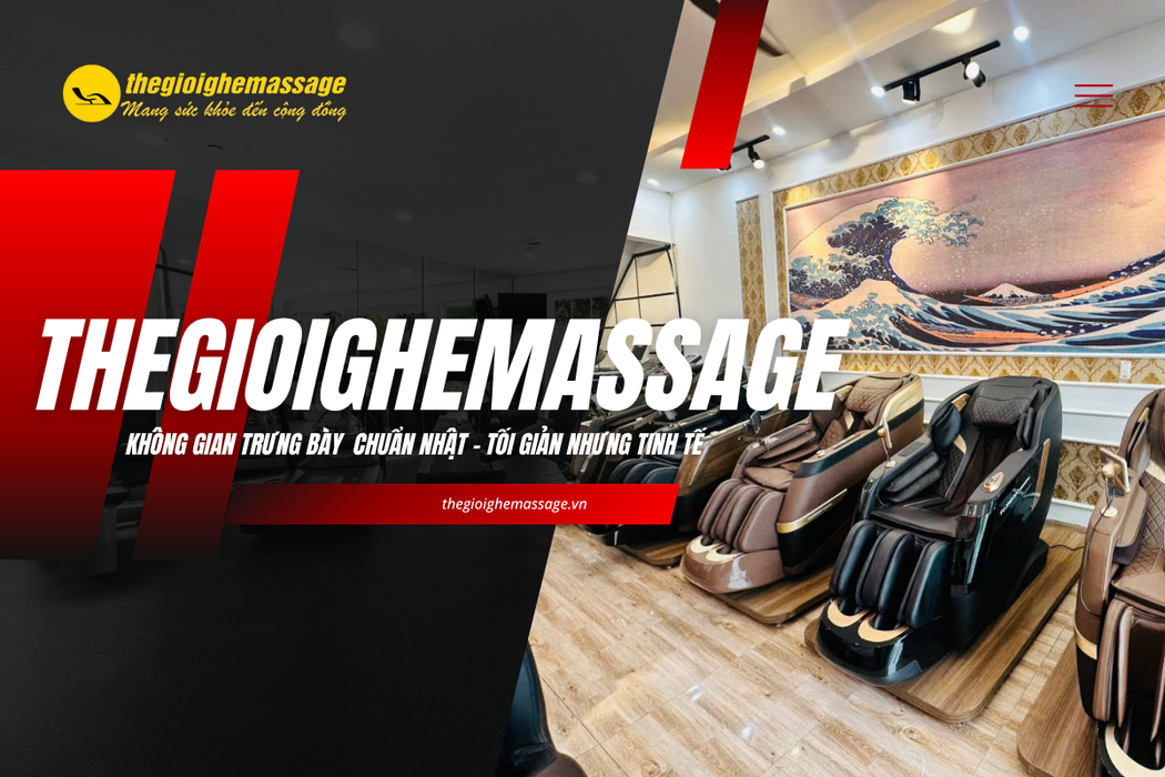 Không Gian Trưng Bày Ghế Massage Chuẩn Nhật – Tối Giản Nhưng Tinh Tế