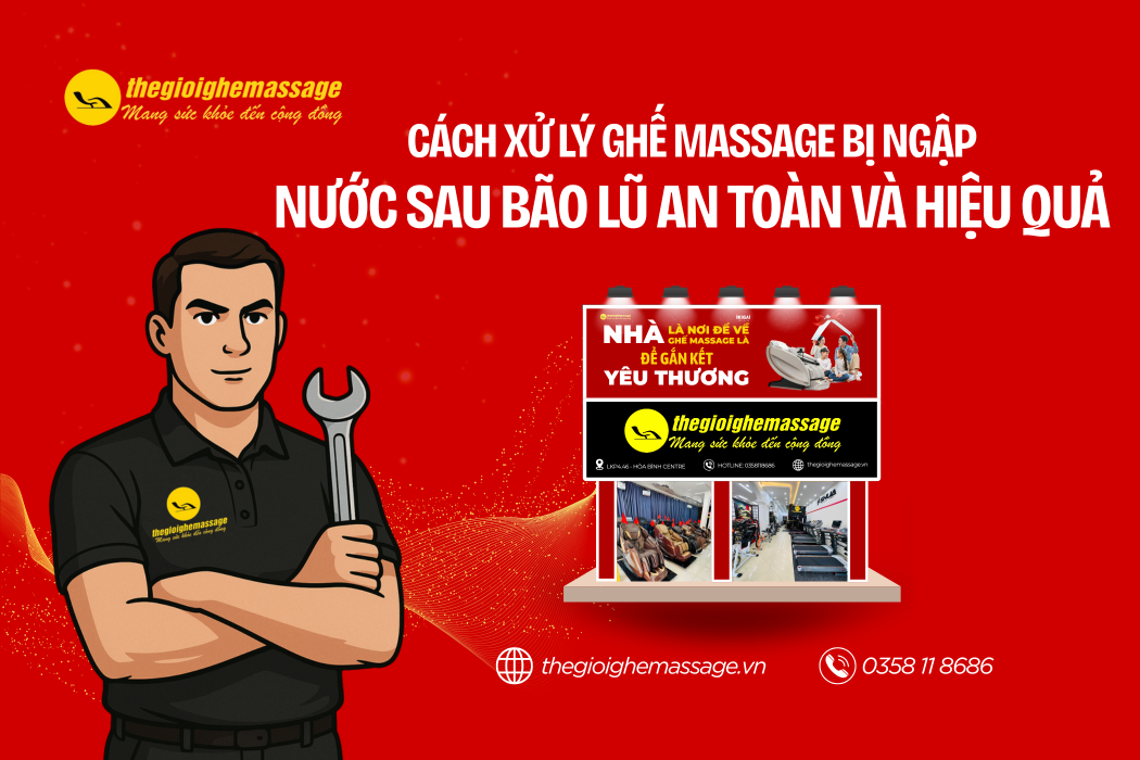 Cách Xử Lý Ghế Massage Bị Ngập Nước Sau Bão Lũ An Toàn Và Hiệu Quả