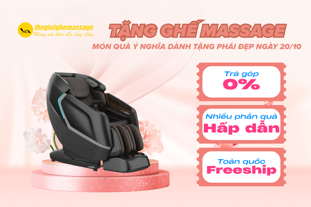 Tặng Ghế Massage – Món Quà Ý Nghĩa Dành Tặng Phái Đẹp Ngày 20/10
