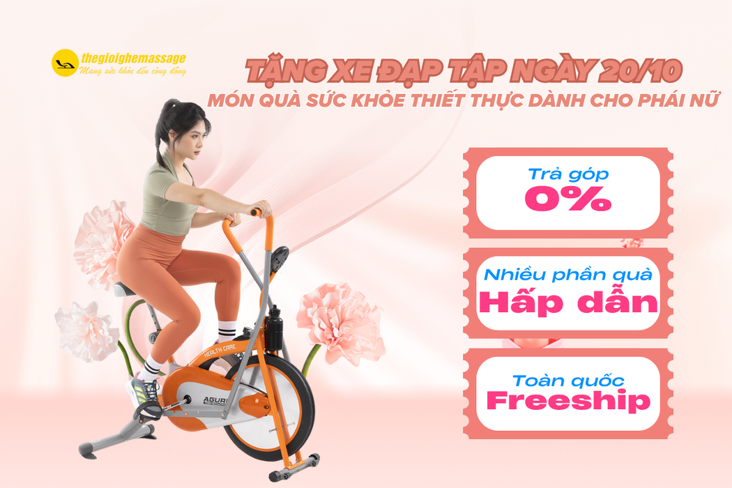 Tặng Xe Đạp Tập Ngày 20/10 – Món Quà Sức Khỏe Thiết Thực Dành Cho Phái Nữ