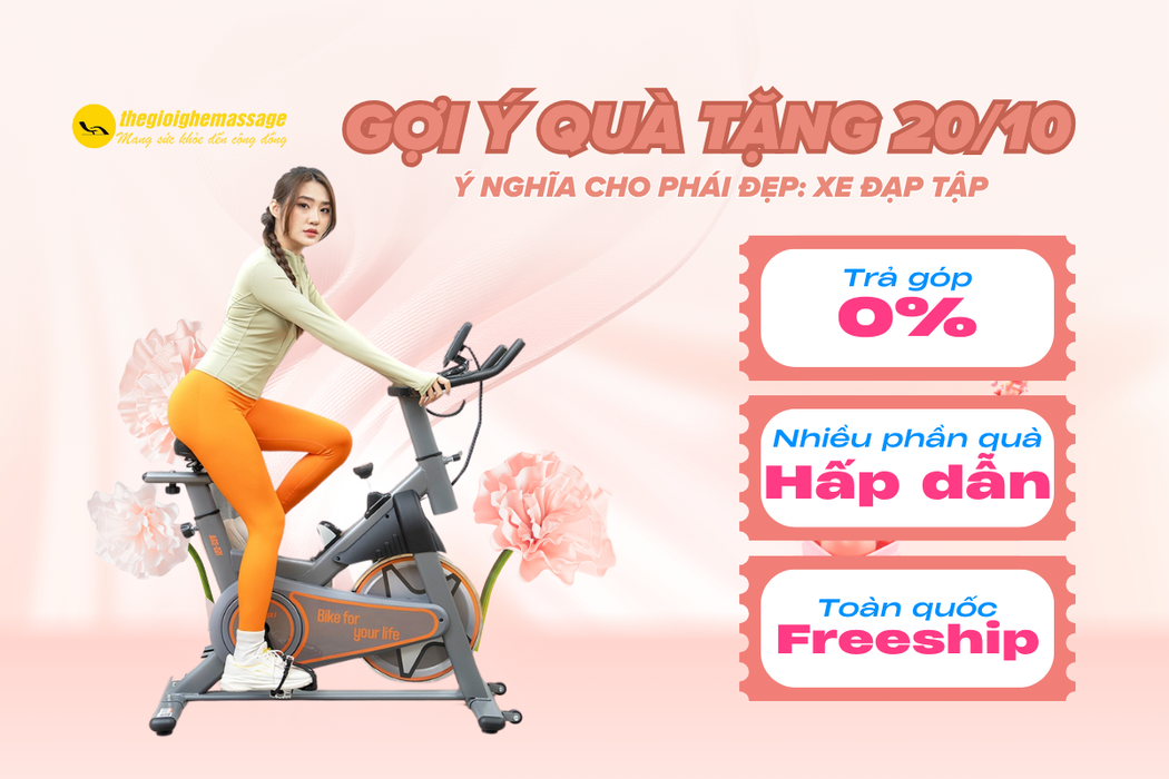 Gợi Ý Quà Tặng 20/10 Ý Nghĩa Cho Phái Đẹp: Xe Đạp Tập – Món Quà Của Sức Khỏe Và Yêu Thương