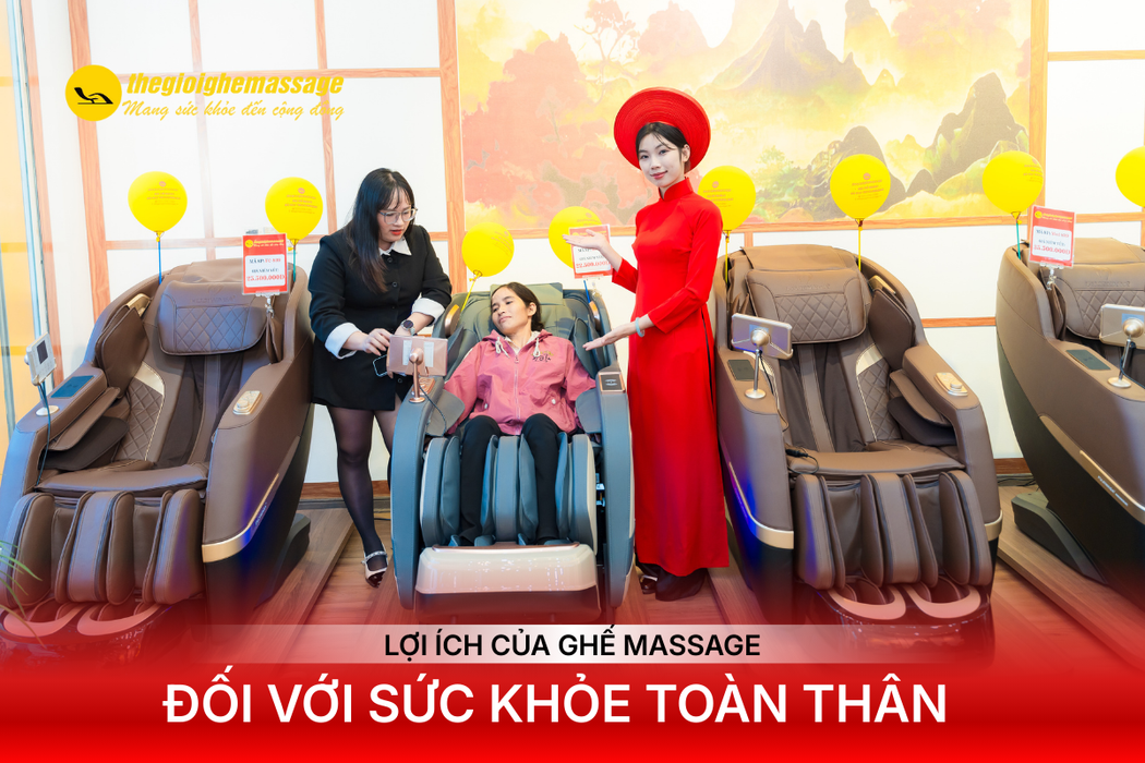 Lợi Ích Của Ghế Massage Đối Với Sức Khỏe Toàn Thân
