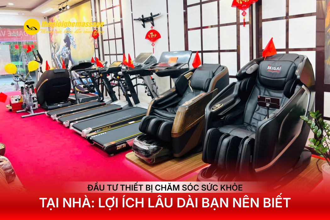 Hướng Dẫn Chọn Ghế Massage, Máy Chạy Bộ Và Xe Đạp Tập Phù Hợp Cho Gia Đình