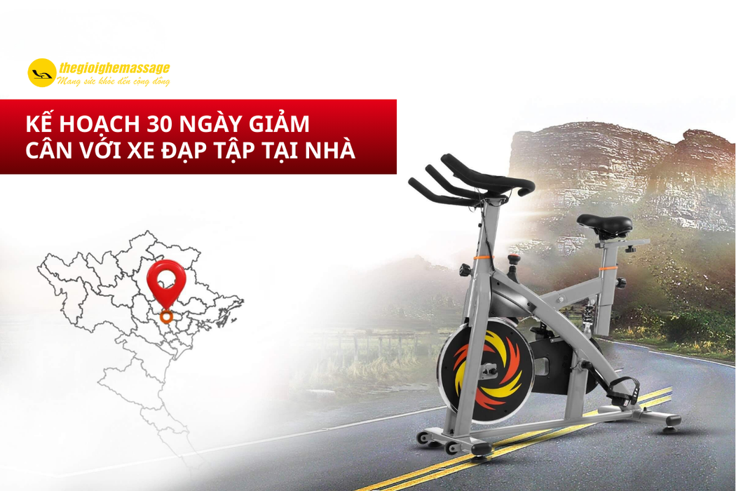 Kế Hoạch 30 Ngày Giảm Cân Với Xe Đạp Tập Tại Nhà