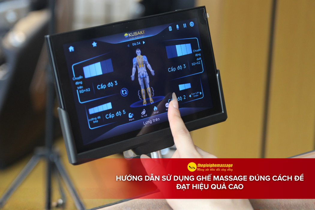 Hướng Dẫn Sử Dụng Ghế Massage Đúng Cách Để Đạt Hiệu Quả Cao