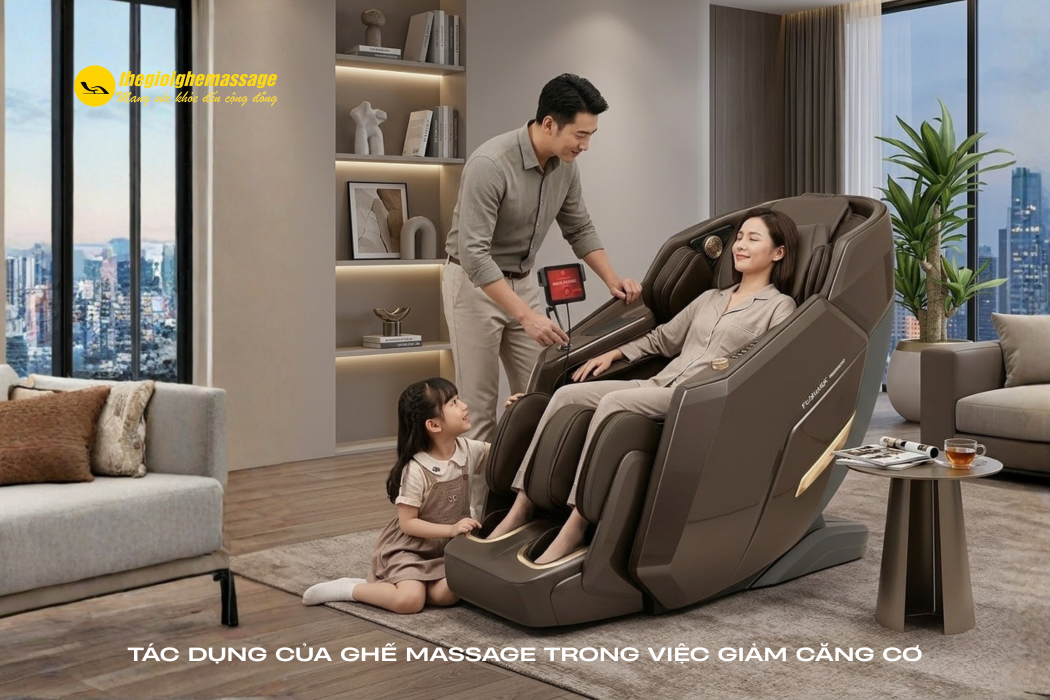 Tác Dụng Của Ghế Massage Trong Việc Giảm Căng Cơ