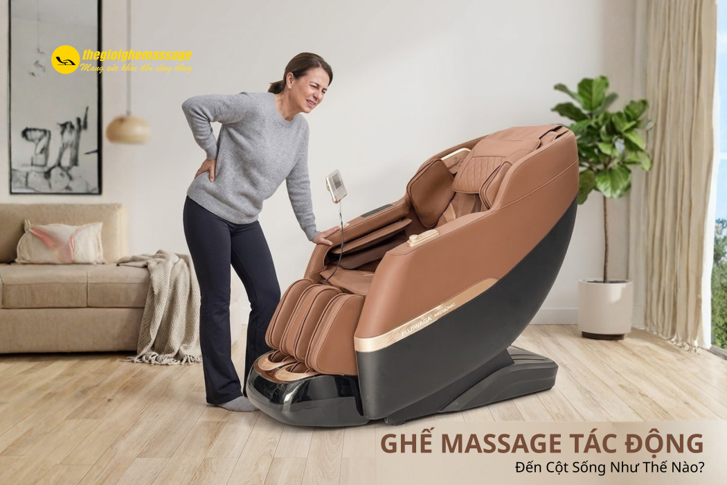 Ghế Massage Tác Động Đến Cột Sống Như Thế Nào?