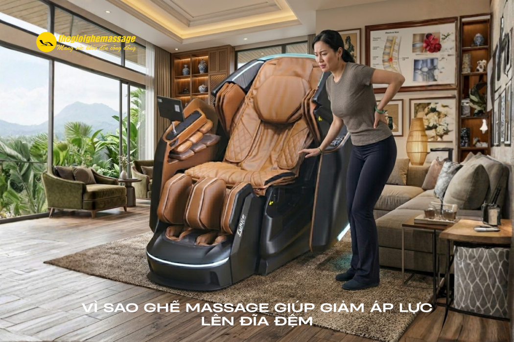 Vì Sao Ghế Massage Giúp Giảm Áp Lực Lên Đĩa Đệm
