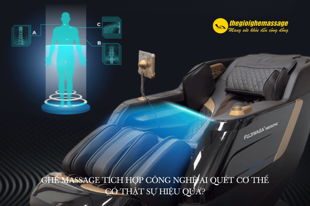 Ghế Massage Tích Hợp Công Nghệ AI Quét Cơ Thể Có Thật Sự Hiệu Quả?