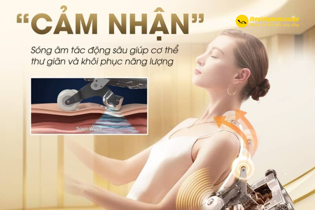 Công Nghệ Sóng Âm Trên Ghế Massage Hỗ Trợ Giảm Đau Như Thế Nào?