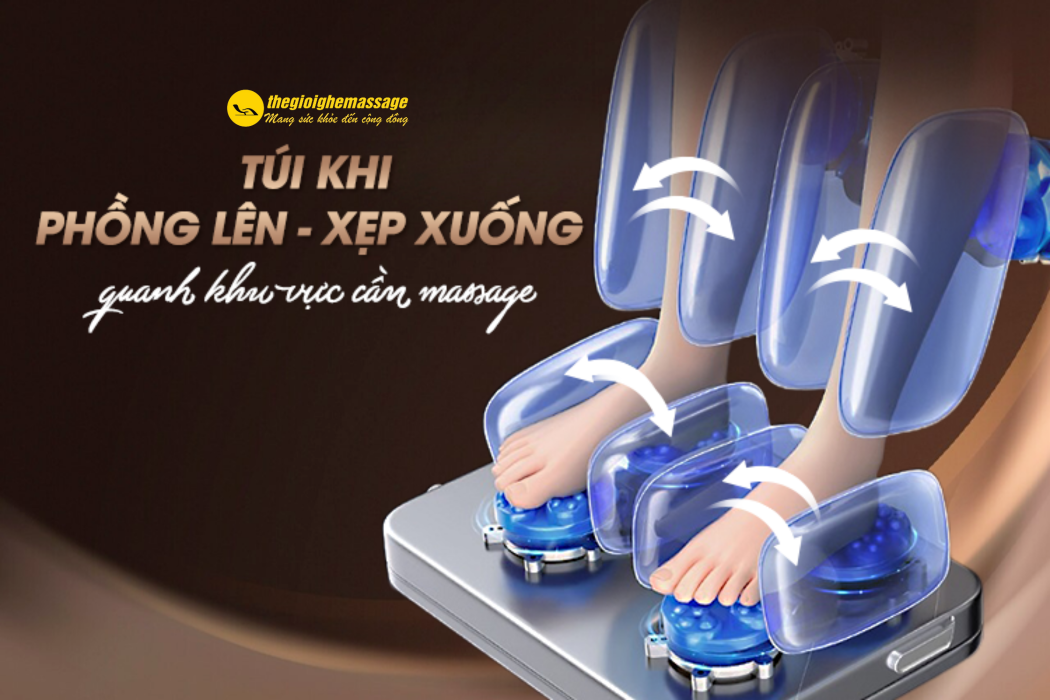 Chức Năng Túi Khí Toàn Thân Trên Ghế Massage Hoạt Động Ra Sao?