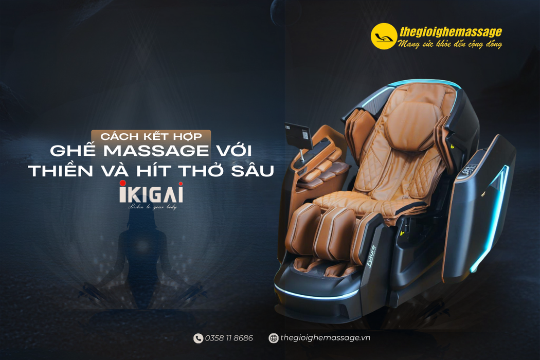 Cách Kết Hợp Ghế Massage Với Thiền Và Hít Thở Sâu