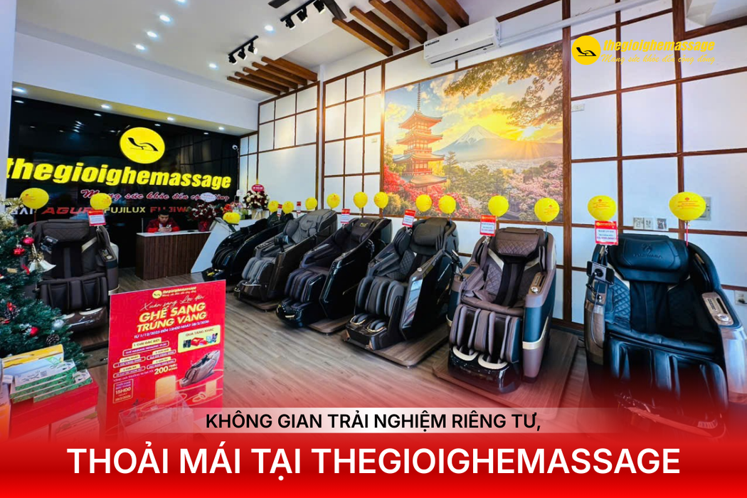 Không Gian Trải Nghiệm Riêng Tư, Thoải Mái Tại Thegioighemassage