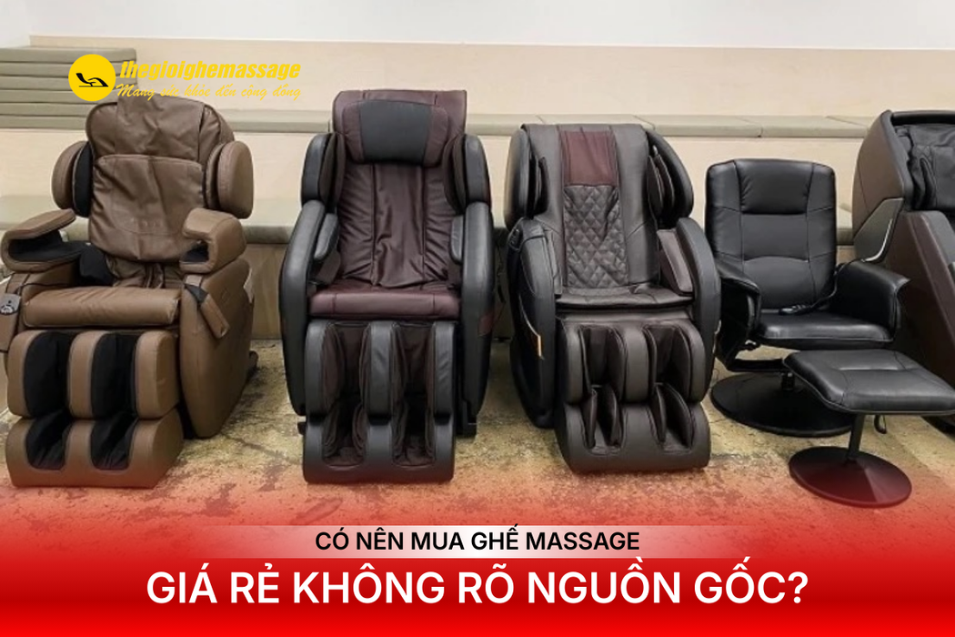 Có Nên Mua Ghế Massage Giá Rẻ Không Rõ Nguồn Gốc?