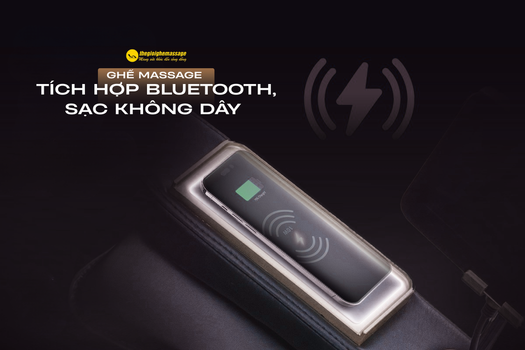 Ghế Massage Tích Hợp Bluetooth, Sạc Không Dây Có Cần Thiết Không?