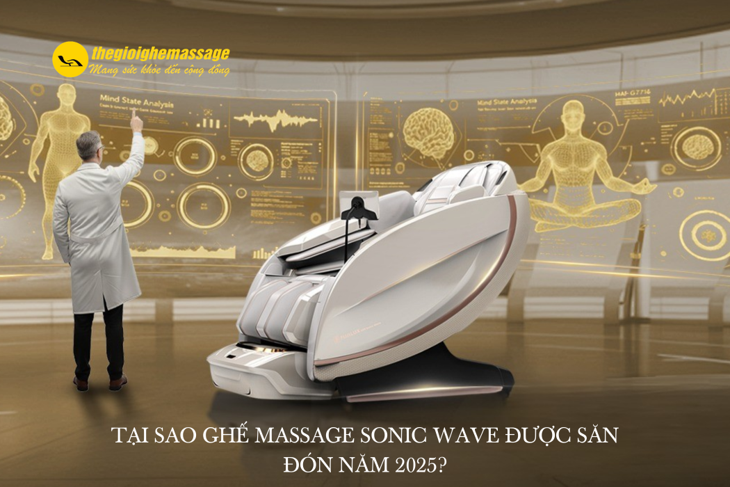 Tại sao ghế massage Sonic Wave được săn đón năm 2025?