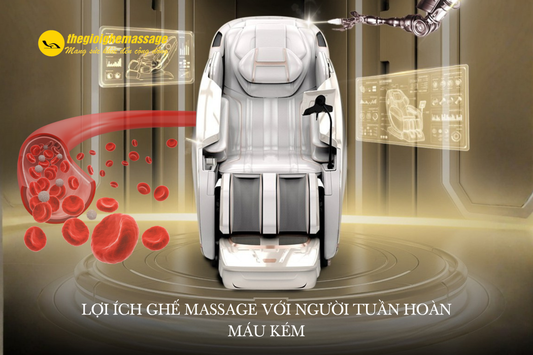 Lợi Ích Ghế Massage Với Người Tuần Hoàn Máu Kém