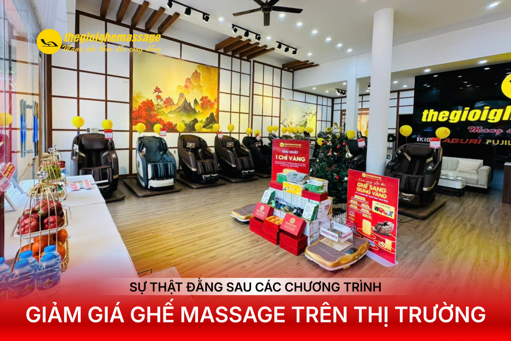 Sự Thật Đằng Sau Các Chương Trình Giảm Giá Ghế Massage Trên Thị Trường
