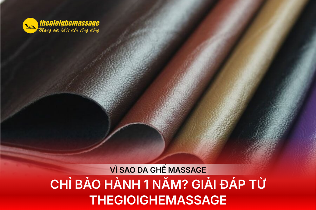 Vì Sao Da Ghế Massage Chỉ Bảo Hành 1 Năm? Giải Đáp Từ Thegioighemassage