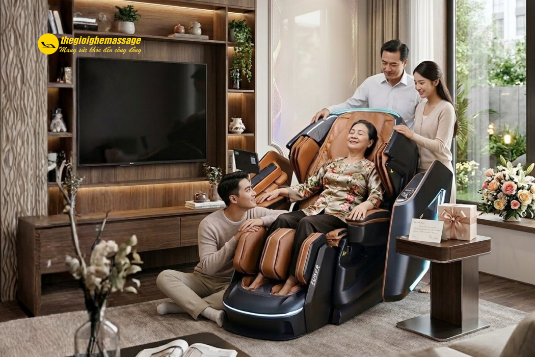 Mua Ghế Massage Dịp 8/3 – Quà Tặng Sức Khỏe Cho Người Phụ Nữ