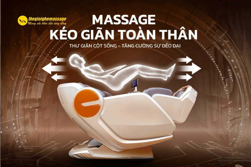 Chức Năng Kéo Giãn Toàn Thân Trên Ghế Massage Phù Hợp Với Những Ai?