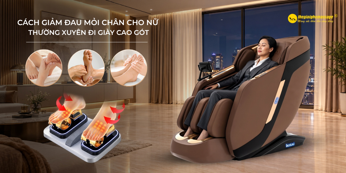 Cách Giảm Đau Mỏi Chân Cho Nữ Thường Xuyên Đi Giày Cao Gót