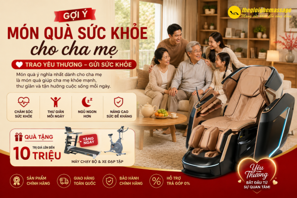 Gợi Ý Món Quà Sức Khỏe Cho Cha Mẹ – Trao Yêu Thương Bằng Sự Quan Tâm Thiết Thực