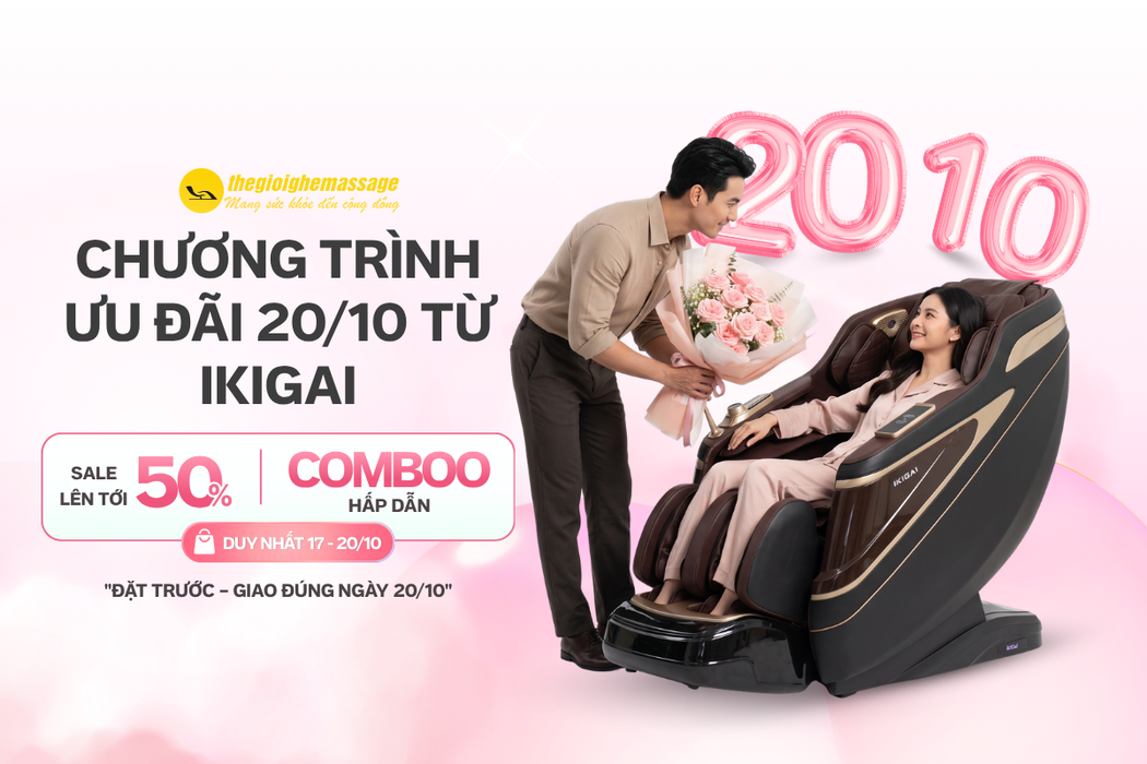 Chương trình ưu đãi 20/10 từ IKIGAI: QUÀ TẶNG CHĂM SÓC TỪ SỰ THẤU HIỂU