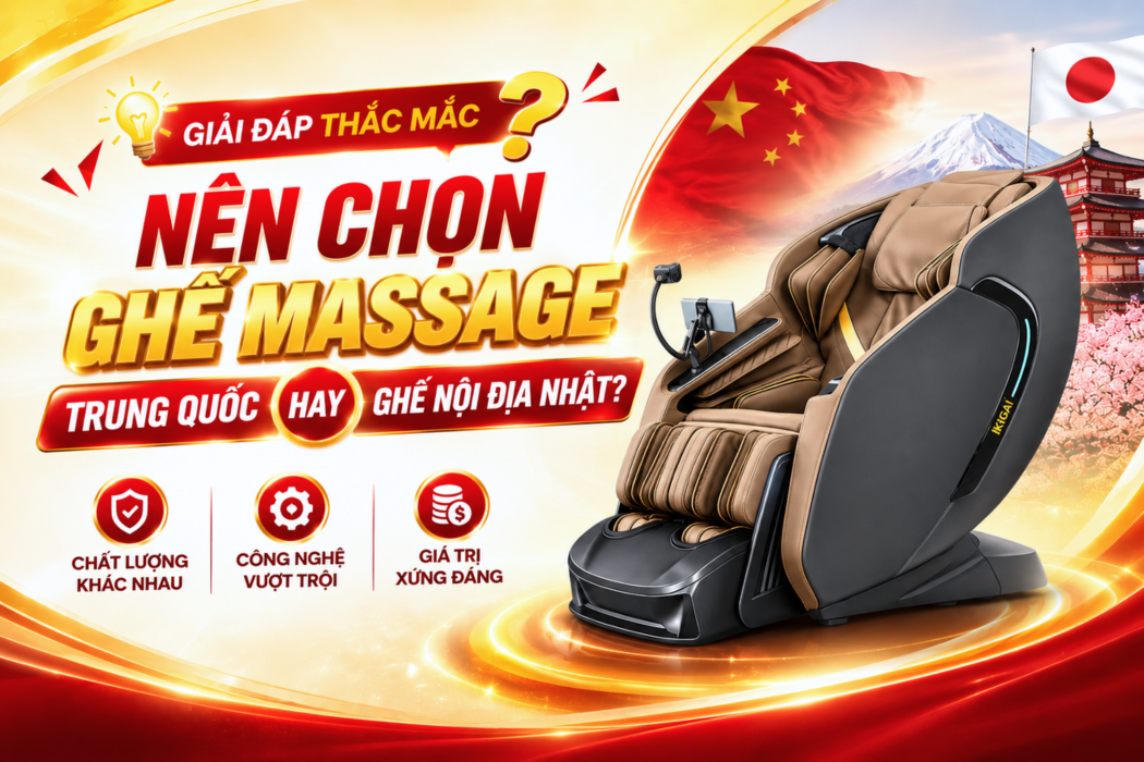 Nên Chọn Ghế Massage Trung Quốc Hay Ghế Nội Địa Nhật?