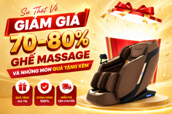 Sự Thật Về Giảm Giá 70–80% Ghế Massage Và Những Món Quà Tặng Kèm