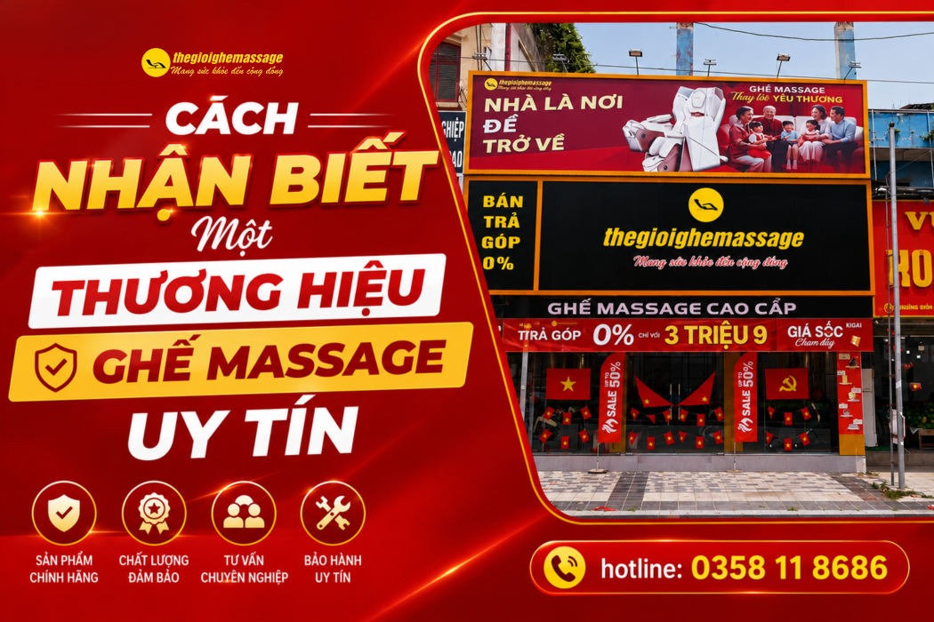 Cách Nhận Biết Một Thương Hiệu Ghế Massage Uy Tín