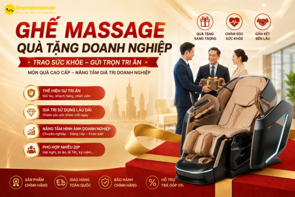 Ghế Massage – Quà Tặng Doanh Nghiệp Cao Cấp, Nâng Tầm Giá Trị Tri Ân Đối Tác Và Nhân Viên