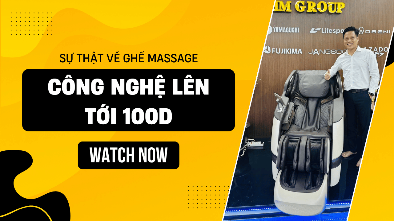 Sự thật về ghế massage công nghệ lên tới 100D