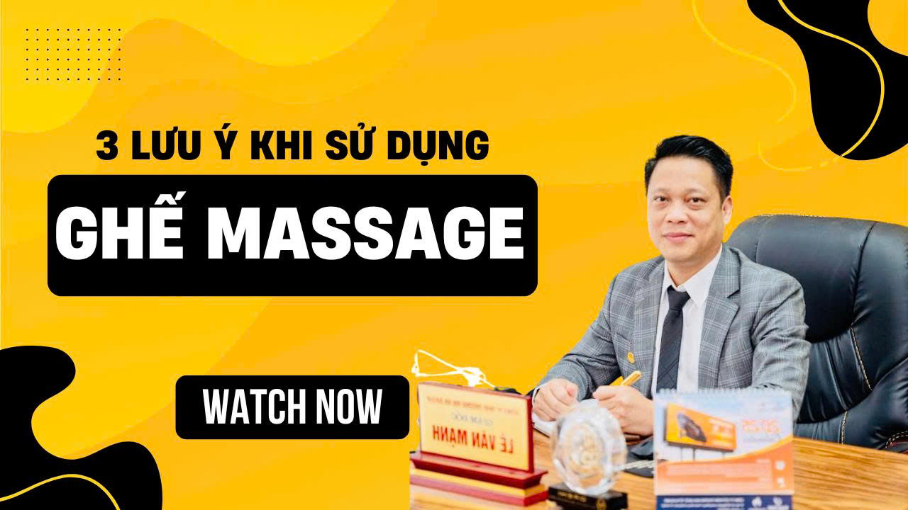 3 lưu ý khi sử dụng ghế massage | Hotline : 0358.11.8686