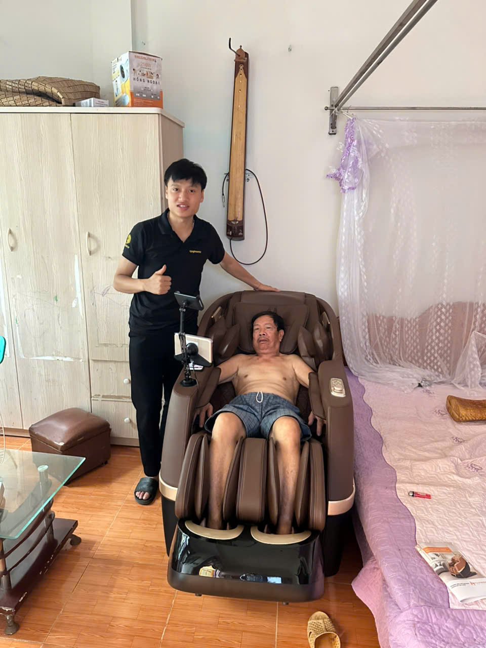 Xin cảm ơn gia đình ông Tụ đã tin tưởng sử dụng dịch vụ của Thegioighemassage