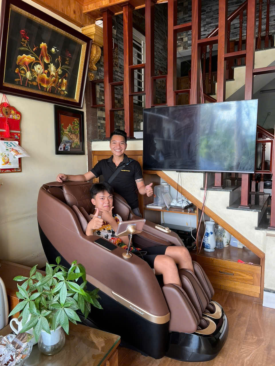 Xin cảm ơn gia đình em Duy đã tin tưởng sử dụng dịch vụ của Thegioighemassage