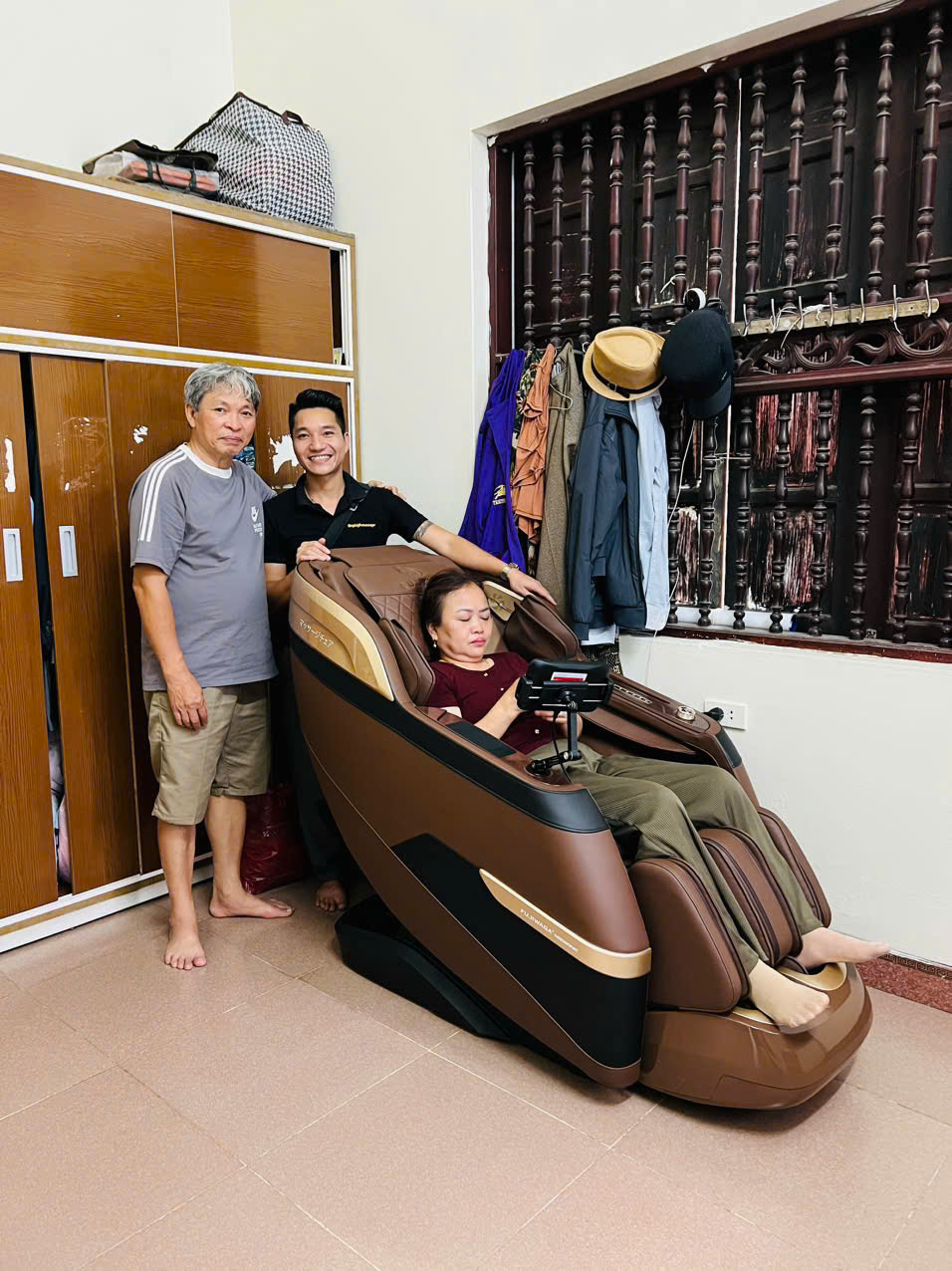 Xin cảm ơn gia đình cô Hằng đã tin tưởng sử dụng dịch vụ của Thegioighemassage