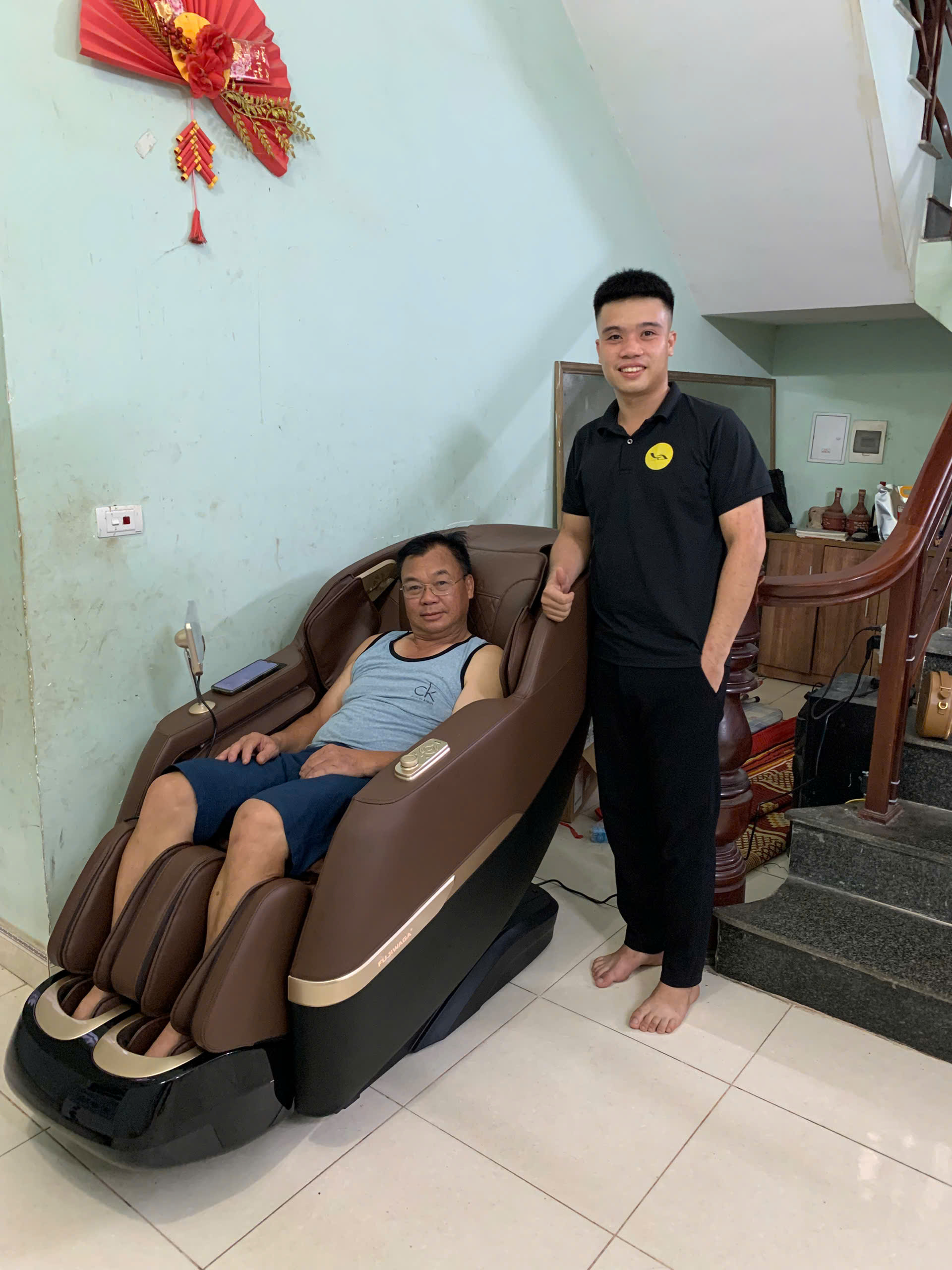 Xin cảm ơn chú Thoả đã tin tưởng sử dụng dịch vụ tại Thegioighemassage