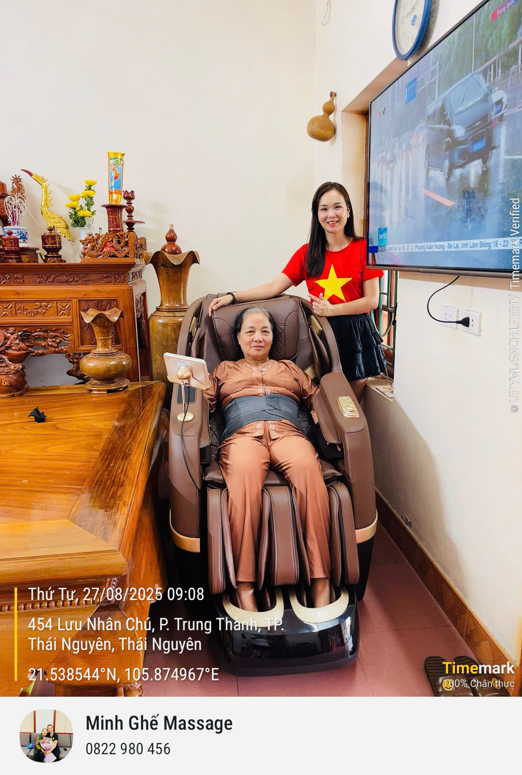 Xin cảm ơn bác Phúc đã tin tưởng lựa chọn Thegioighemassage