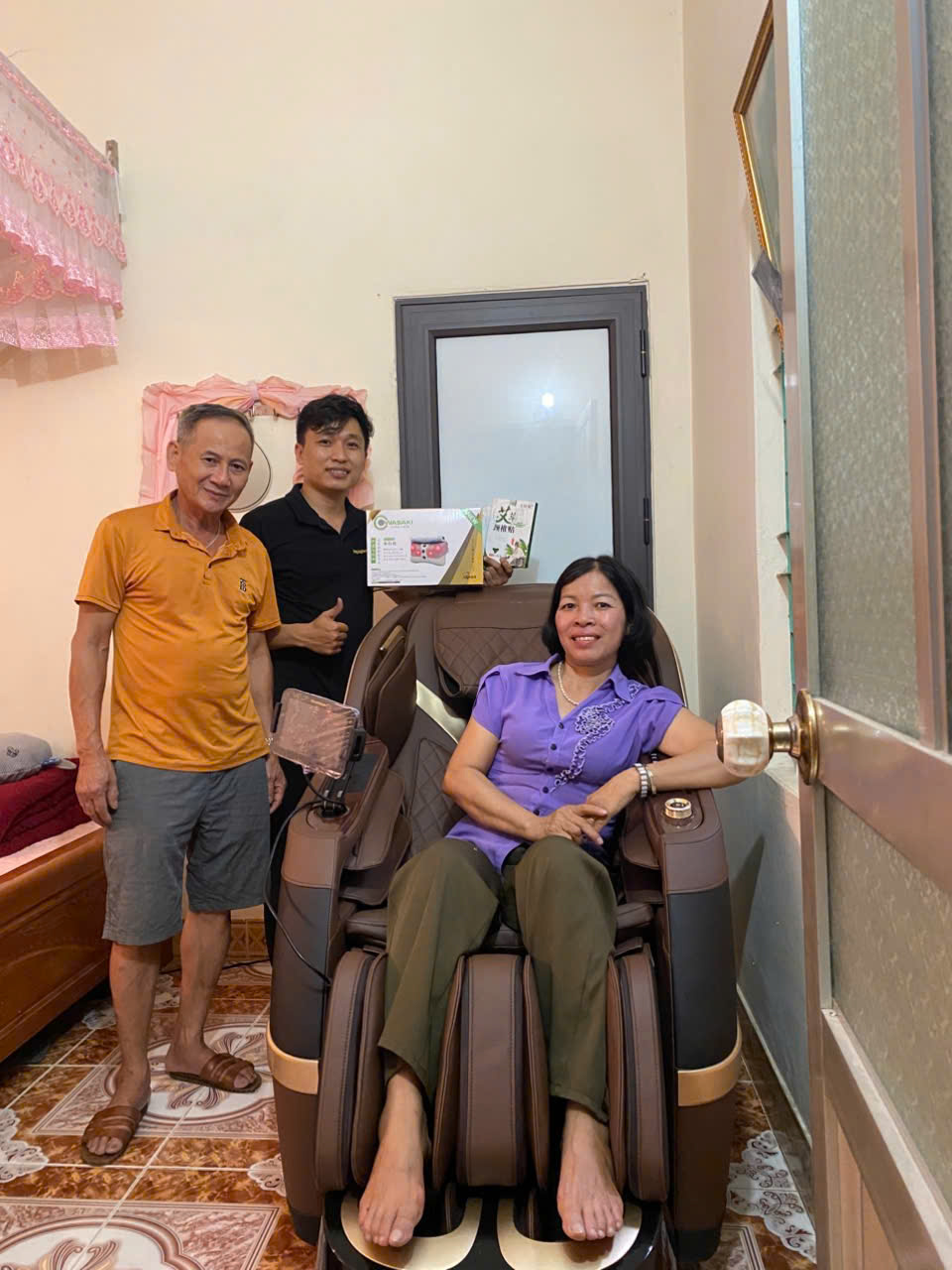 Xin cảm ơn cô Thanh cùng gia đình đã tin tưởng lựa chọn Thegioighemassage