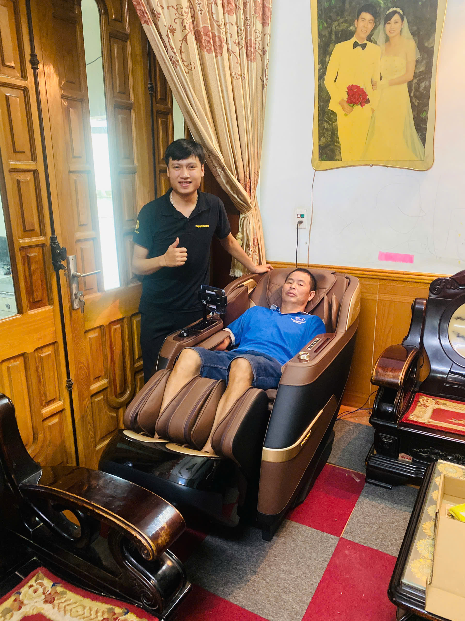 Xin cảm ơn chú Mùi cùng gia đình đã tin tưởng lựa chọn Thegioighemassage