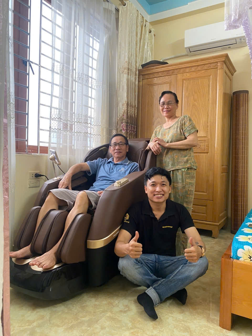 Xin cảm ơn chú Hải cùng gia đình đã tin tưởng lựa chọn Thegioighemassage