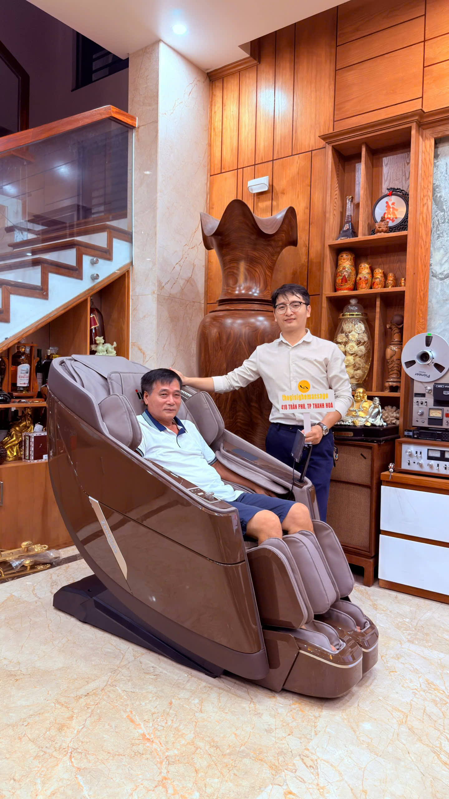 Xin cảm ơn gia đình chú Chiến đã tin tưởng ủng hộ Thegioighemassage