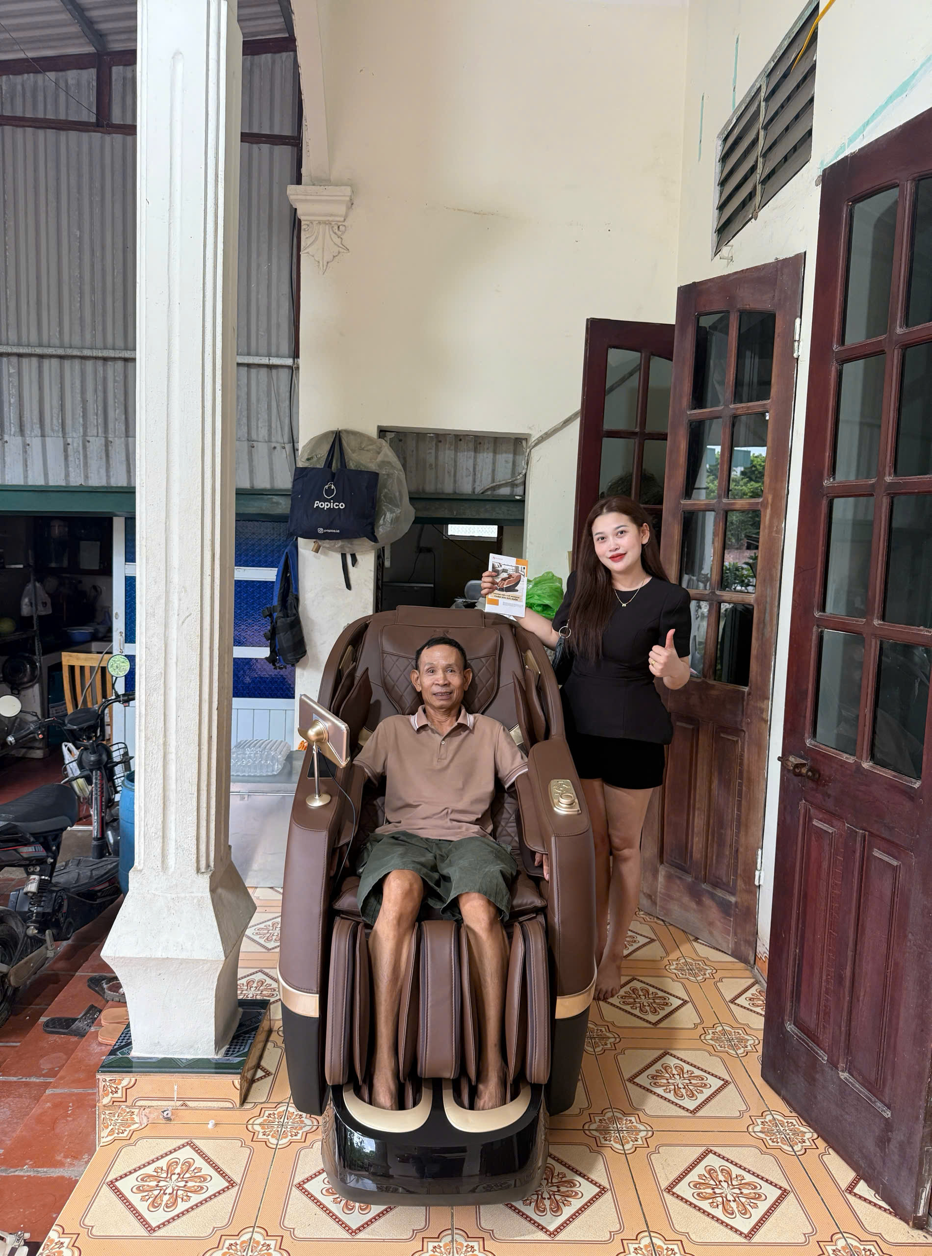 Xin cảm ơn chú Hùng và gia đình đã tin tưởng lựa chọn Thegioighemassage