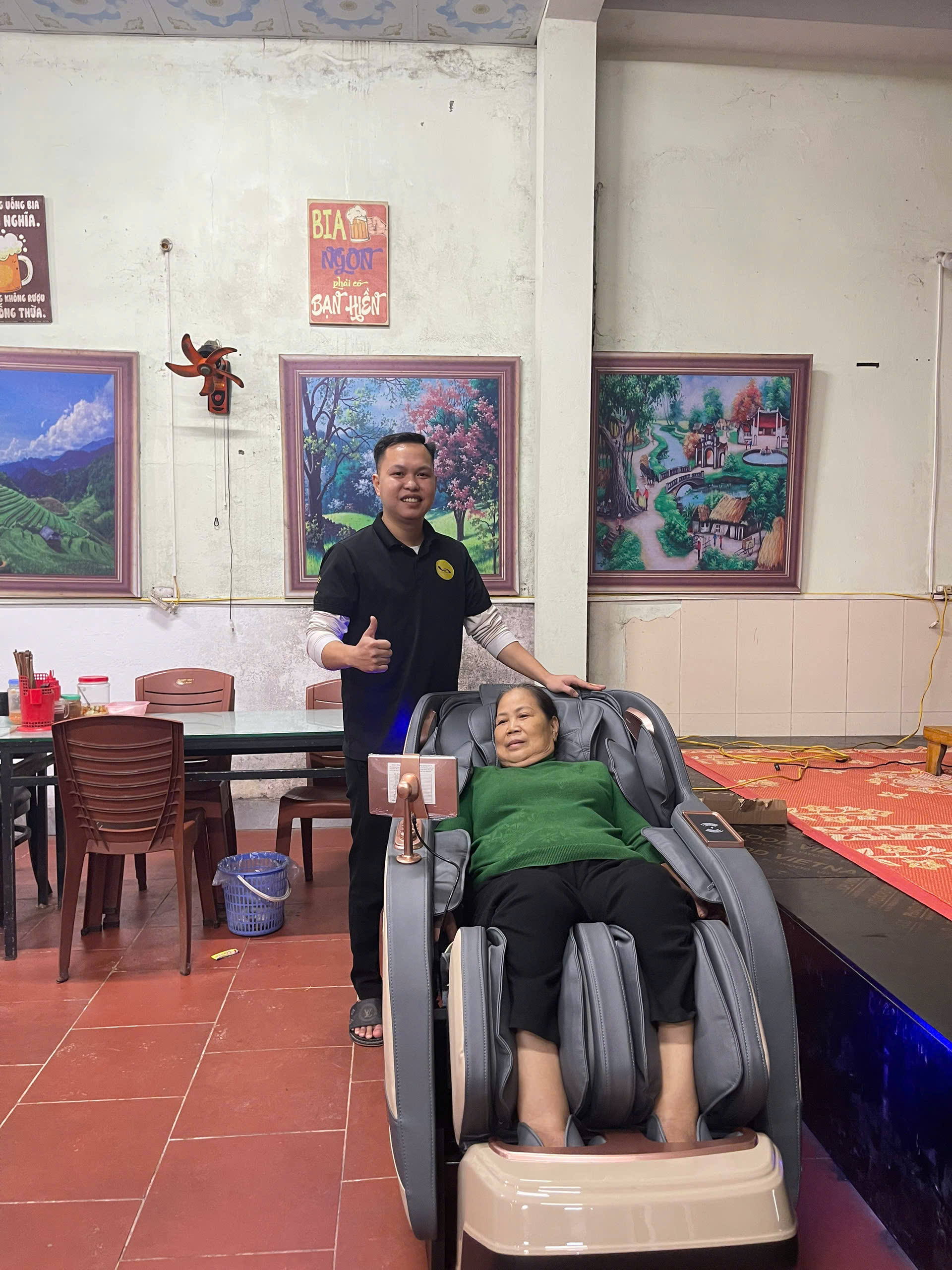 Xin cảm ơn anh Hùng và gia đình đã tin tưởng ủng hộ Thegioighemassage