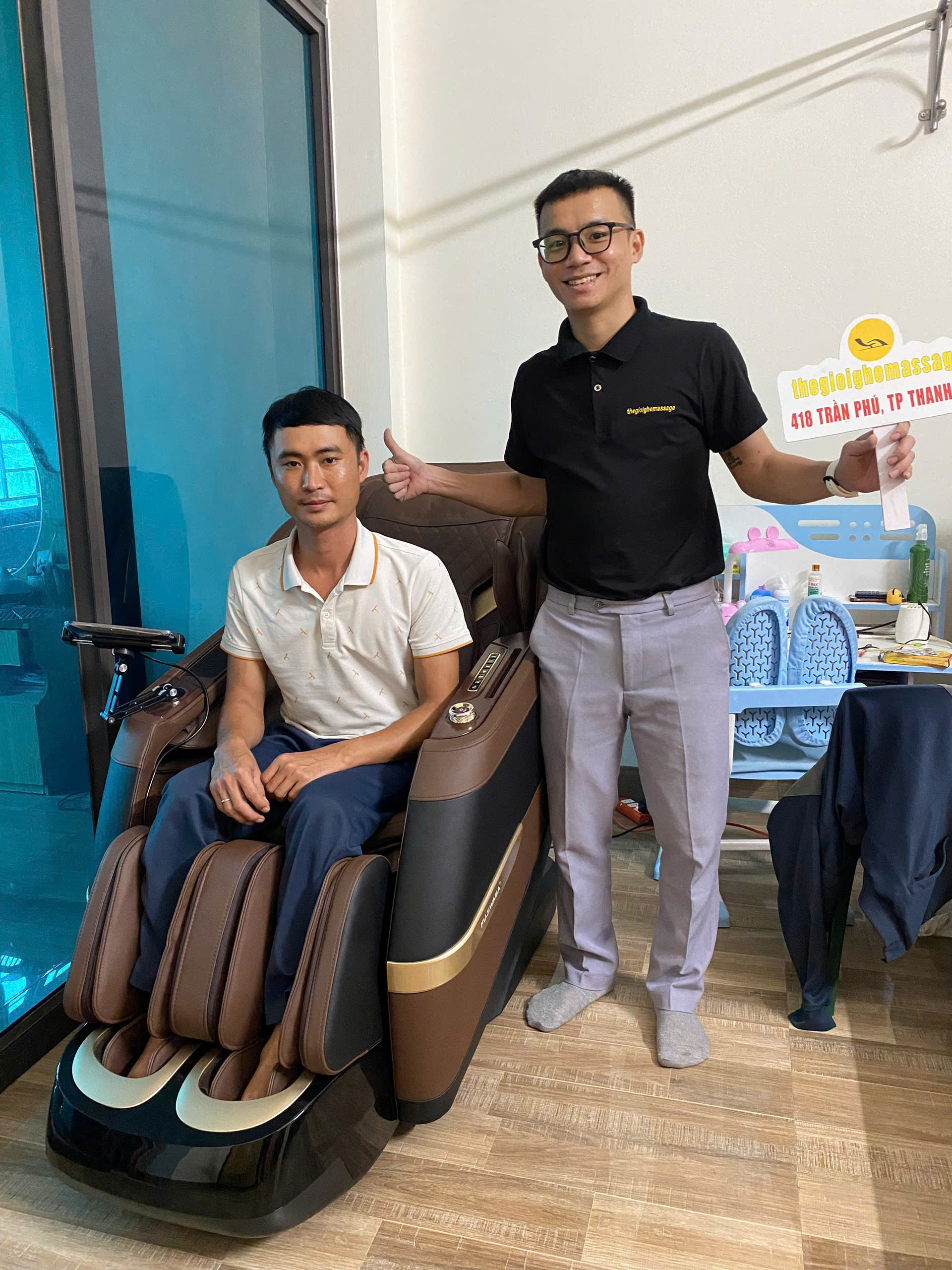 Xin cảm ơn anh Bắc và gia đình đã tin tưởng ủng hộ Thegioighemassage